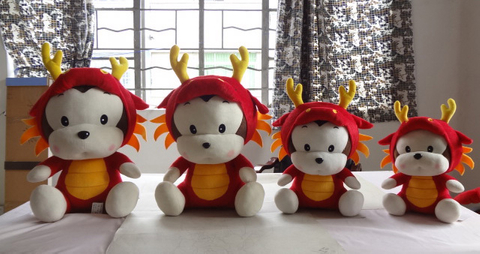 變裝猴毛絨玩具公仔