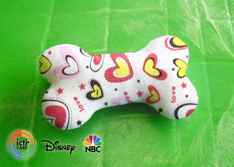 小骨頭造型嗶嗶叫狗玩具