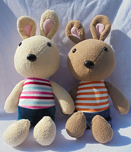 可愛兔子毛絨玩具公仔