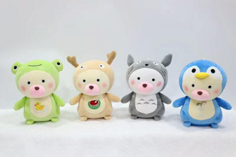 變裝豬毛絨玩具