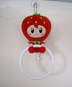 草莓娃娃造型毛巾掛環