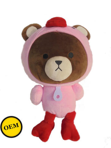 湯姆熊變裝雞造型毛絨玩具