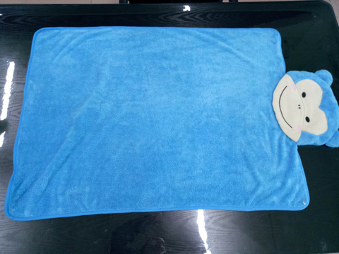 藍色猴子帽子毯