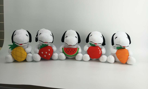 13 cm俏皮狗絨毛玩具