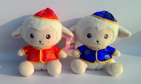 婚禮小羊毛絨玩具公仔