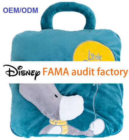 暖手抱枕被子兩用，珊瑚絨毯子三合一插手午睡枕，毛絨靠墊-logo客製化訂作